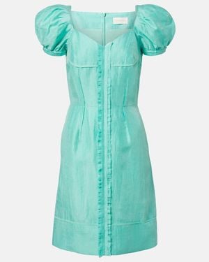 ShuShu/Tong Linen-Blend Midi Dress - Green