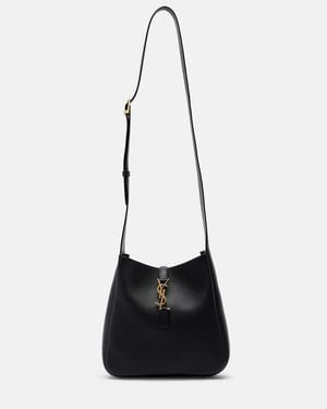 Saint Laurent Le 5 A 7 Leather Crossbody Bag - Black