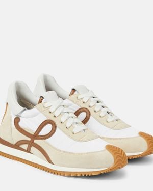 Loewe Flow Runner Suede Trainers - White