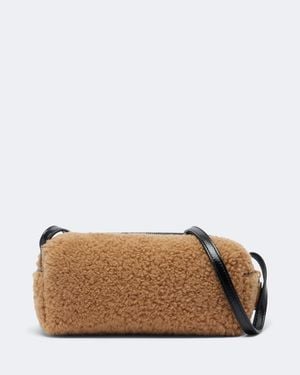 KHAITE Crossbody Bag Kye Small Aus Shearling - Braun