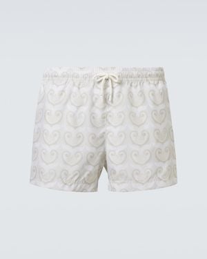 Commas Costume Da Bagno Con Stampa - Bianco