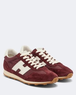 Hogan Athletic Suede Sneakers - Red