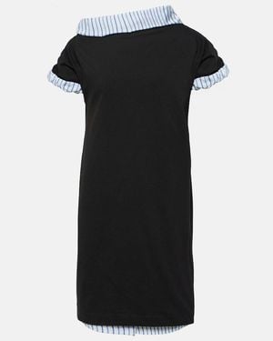 Dries Van Noten Cotton Jersey Midi Dress - Black