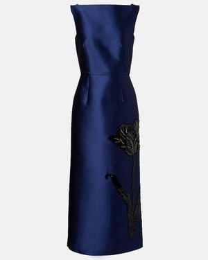 Erdem Embellished Midi Dress - Blue