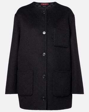 Gucci Gg Reversible Wool Jacket - Black