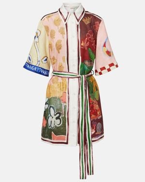ALÉMAIS X Mlak Tangible Love Linen Shirt Dress - Multicolor