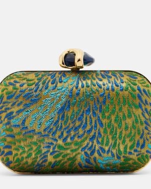 Jimmy Choo Clutch Cloud Aus Brokat - Grün