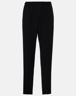 Dries Van Noten Pleated Slim Trousers - Black