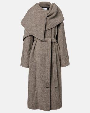 Ferragamo Mantel Aus Wolle Und Baumwolle - Natur