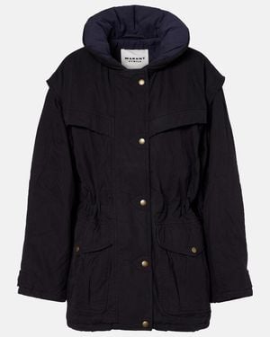 Isabel Marant Damone Hooded Cotton-Blend Jacket - Black