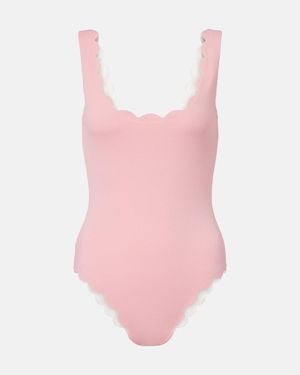 Marysia Swim Palm Springs Scalloped Swimsuit - Pink