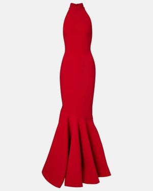 Solace London Kerra Halterneck Gown - Red