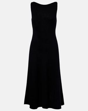 Extreme Cashmere N°468 Gabrielle Wool-Blend Midi Dress - Black
