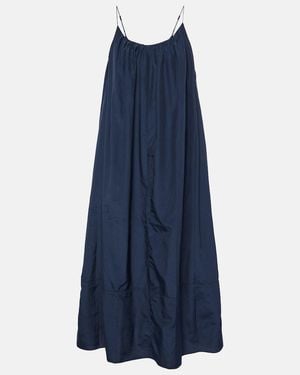 Faithfull the Brand Seine Silk And Cotton Maxi Dress - Blue