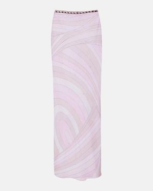 PUCCI Iride Tulle Maxi Skirt - Pink