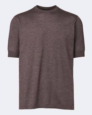 Thom Sweeney Pullover Aus Kaschmir Und Seide - Braun