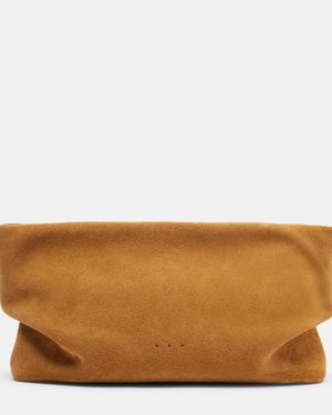 Aesther Ekme Nina Small Suede Clutch - Brown