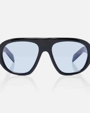 Prada Logo Aviator Sunglasses - Blue