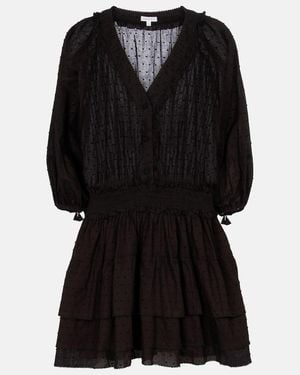 Poupette Ariel Cotton Minidress - Black