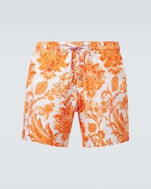 Etro Bedruckte Badeshorts - Orange
