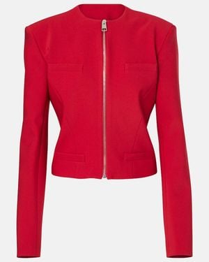 The Attico Crepe Jacket - Red