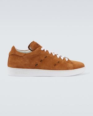 Kiton Suede Sneakers - Brown