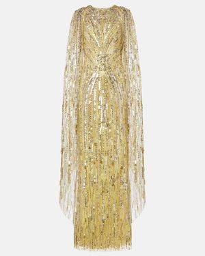 Jenny Packham Verzierte Robe Elio - Mettallic