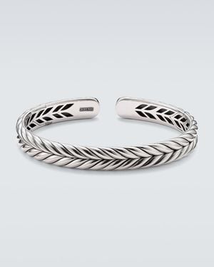 David Yurman Bracciale Chevron - Metallizzato