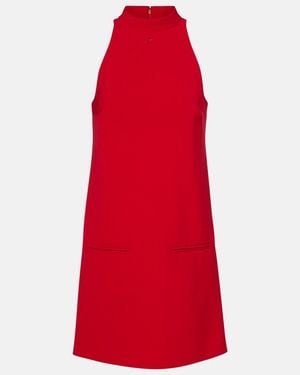Courreges Heritage Halterneck Crepe Minidress - Red