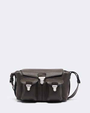 Lemaire Schultertasche Gear Mini Aus Leder - Schwarz