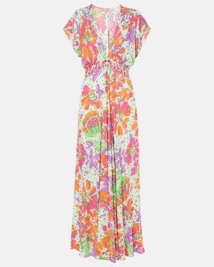 Poupette Cecile Floral Maxi Dress - White