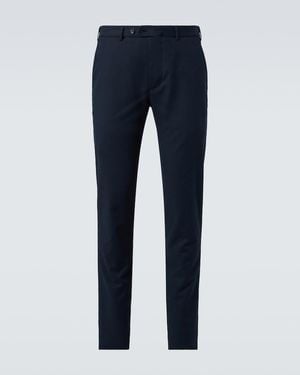 Loro Piana Pantaflat Cotton-Blend Chinos - Blue