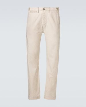 RRL Cotton Canvas Straight Pants - Natural