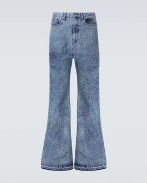 Junya Watanabe High-Rise Flared Jeans - Blue