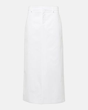 Valentino Compact Popeline Skirt - White