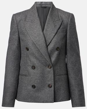 Brunello Cucinelli Wool And Cashmere Blazer - Grey