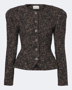 Magda Butrym Wool And Cashmere-Blend Boucle Jacket - Black