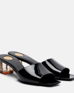 Saint Laurent Pantoletten Sip Aus Lackleder - Schwarz