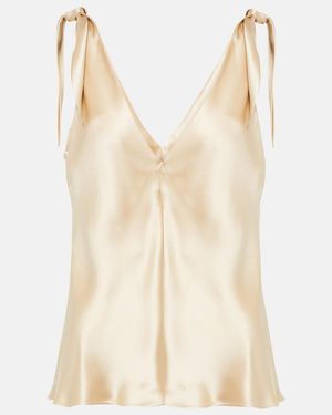 Gabriela Hearst Arrow Silk Top - Natural