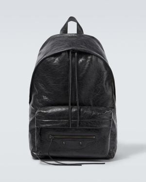 Balenciaga Sac A Dos Le City En Cuir - Noir