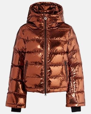 Perfect Moment Polar Flare Down Ski Jacket - Brown