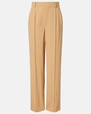 Wardrobe NYC Pantalones Anchos Rhw De Lana - Neutro