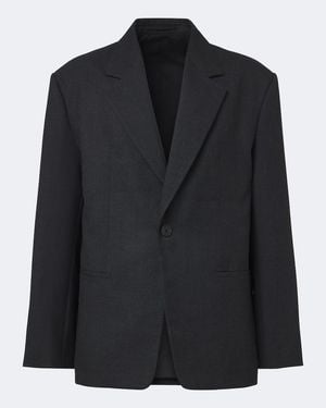 Studio Nicholson Blazer Fenn De Lana - Negro