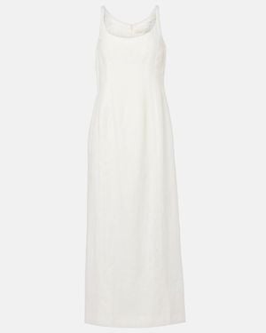 Faithfull the Brand Gigi Linen Midi Dress - White
