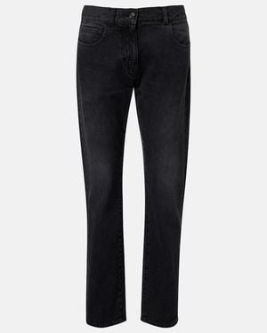 The Row Booker Low-Rise Straight Jeans - Blue