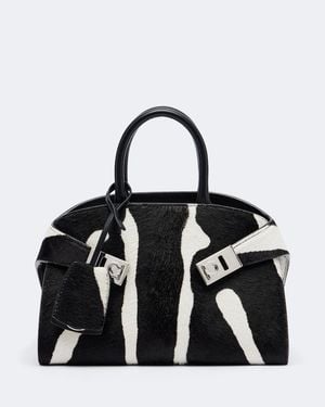 Ferragamo Bolso Al Hombro Hug Small - Negro