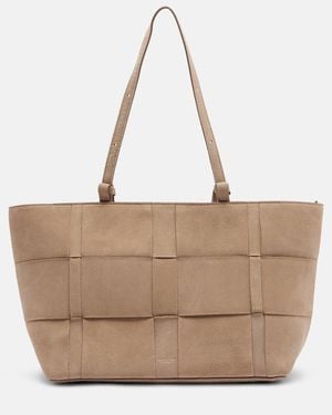 DeMellier Florence Large Suede Tote Bag - Natural