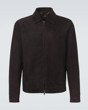 Thom Sweeney Chaqueta Blouson De Ante - Negro
