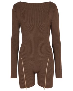 Jacquemus Rippstrick-Body Le Body Yerù - Braun
