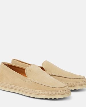 Tod's Suede Espadrilles - Natural
